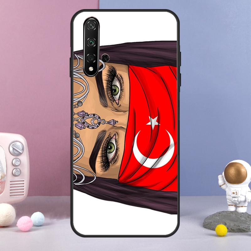 Turkey Turkish Flag For Huawei Nova 9 10 SE 3i 7i 8i 11i 12i Y60 Y61 Y70 Y72 Y73 Y90 Y91 P20 P30 P40 Lite Case