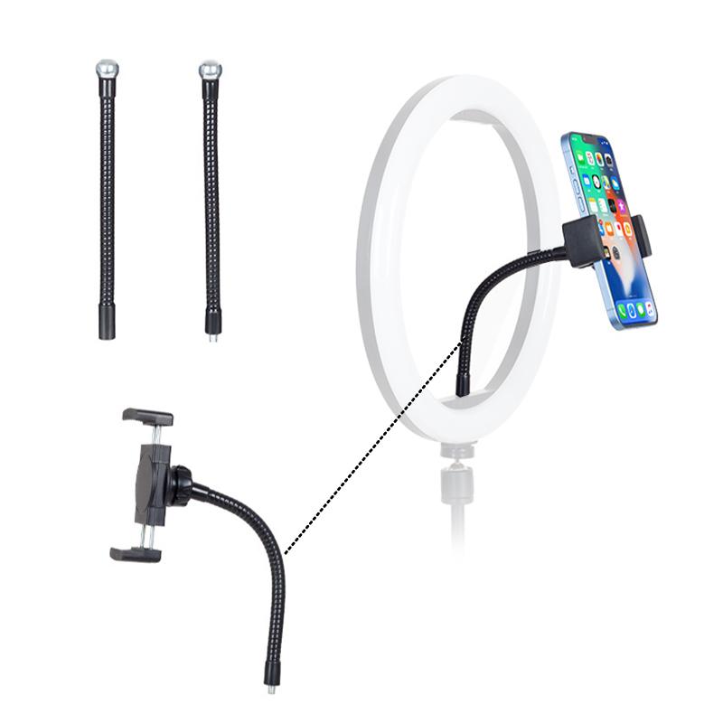 Flexible Arm Monopod Metal Tube Rod Stands Selfie Stick With Ball Head For Mobile Phone Smartphones Tripod Live Streaming