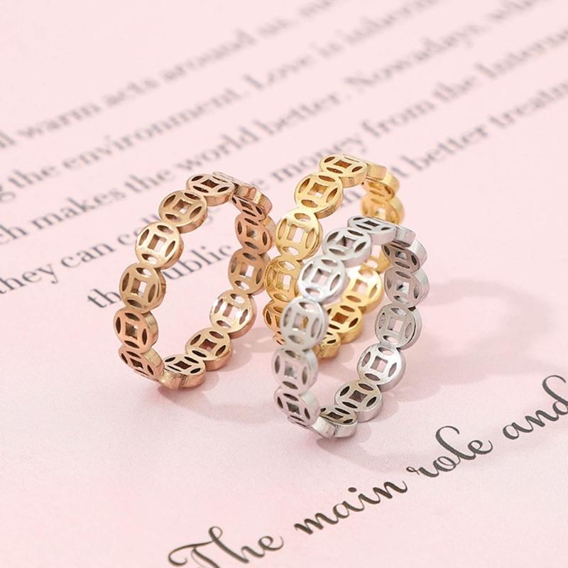 Five Emperors Coin Ring Men and Women Thai Silver Retro Trend Ethnic Style Indexes Finger Ring Jewelry US Size 5-11