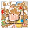 50 Hand-painted Bear Doodle Cartoon Cute Guka Children's DIY Mobile Phone Case Suitcase Stickers Waterproof