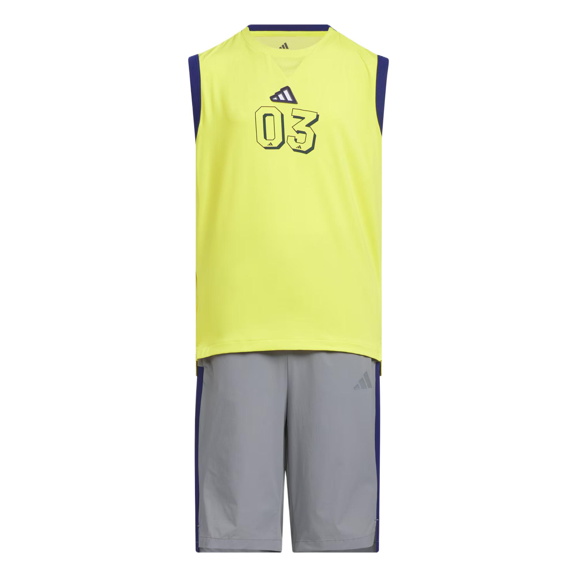 

Adidas Casual Sportswear Pure Sulfur Light Gray Children Aged 3 7 Years Old JM3449 128