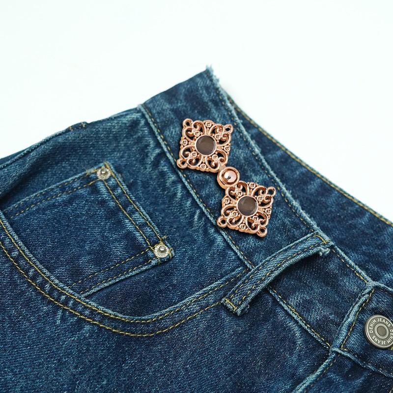 1Pc Scarf Clasp DIY Jeans Waist Button Sewing Hanfu Buckle Reduce Waist Chinese Knot Buttons Retro Women Fashion