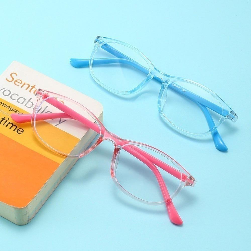 Fashion Transparent Anti Radiation Glasses for Kids Anti Blue Lens Computer Eyewear Replaceable Protection Lens