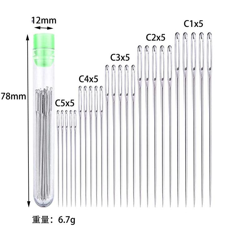 DIY Sewing Package Needles, Blind Set, Side Opening Hole, Fast Breaking, Stainless Steel, Hand Needle Tools, Home Jewelry