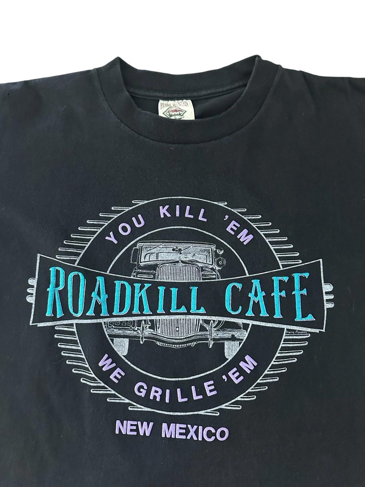 Roadkill Cafe South of the Border XL T-Shirt Vintage Made USA Black 3XL