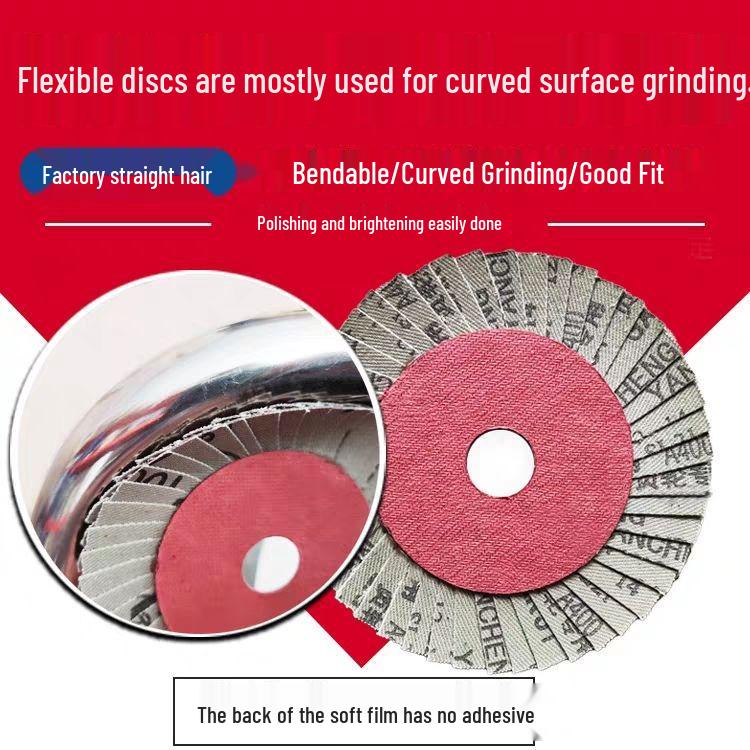 Louvered Flap Wheel Sandpaper Disc for Polishing and Grinding Stainless Steel 320-Soft Grit