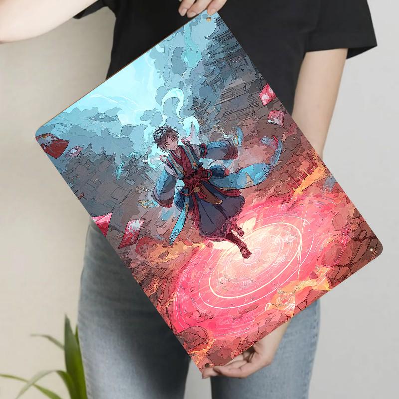 

Chinese Style Youth Magic Array Fantasy Illustration Custom Iron Painting Living Room Bedroom Decor 20x30cm（7.8x11.8inch）