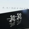 Black Cross Earrings (Pair)