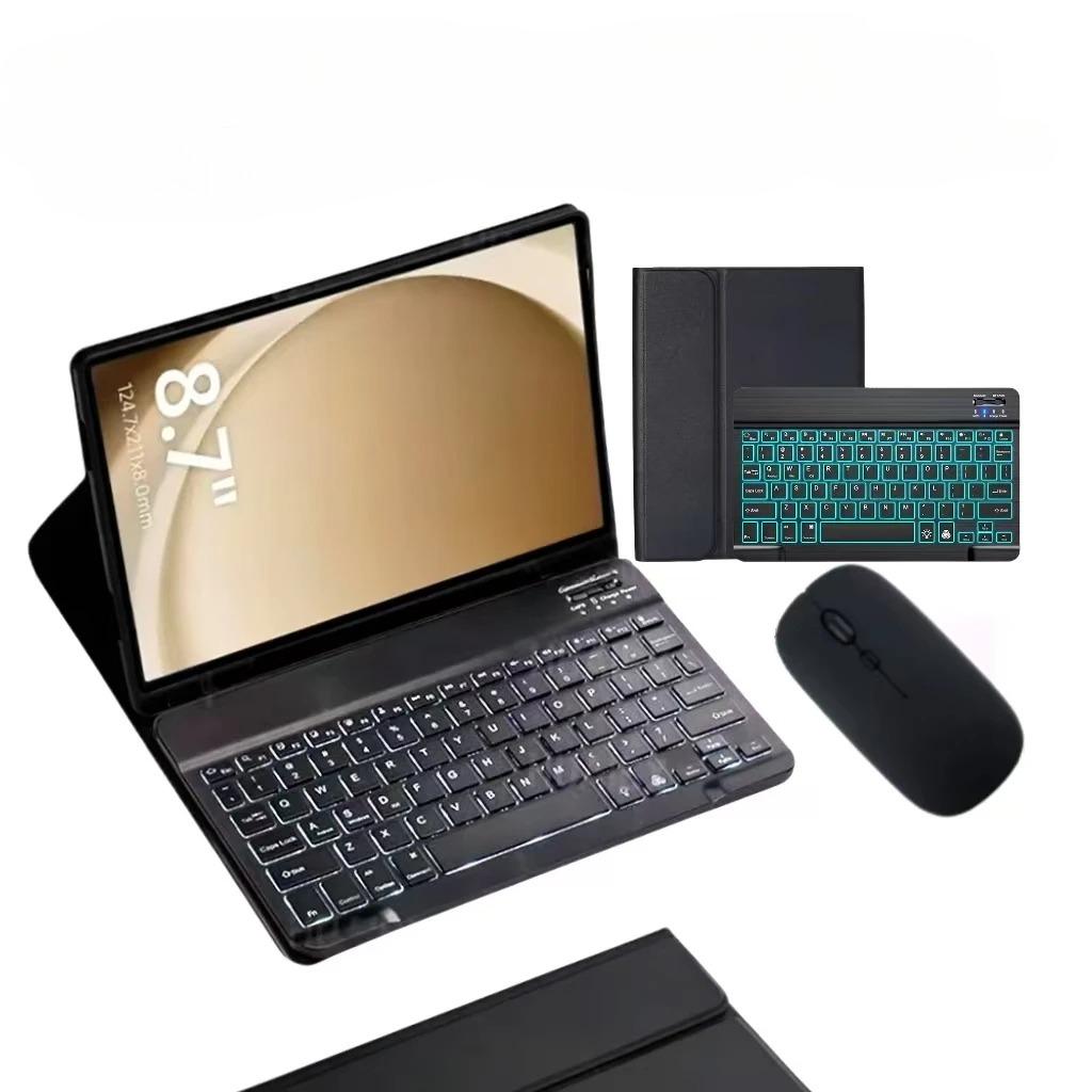 Für Samsung Galaxy Tab A11 8,7 Zoll Hülle, Für Samsung Galaxy Tab A11 8,7" SM-X130 SM-X133 SM-X135 Schutzhülle mit Tastatur