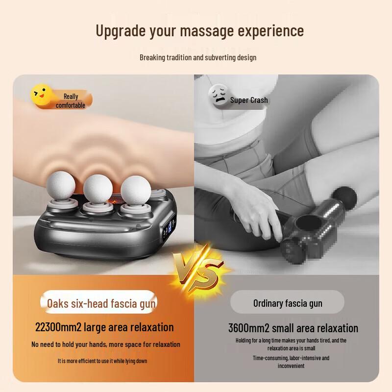 AUX Multi-functional Deep Tissue Fascia Massage Gun CN plug (adapter included)