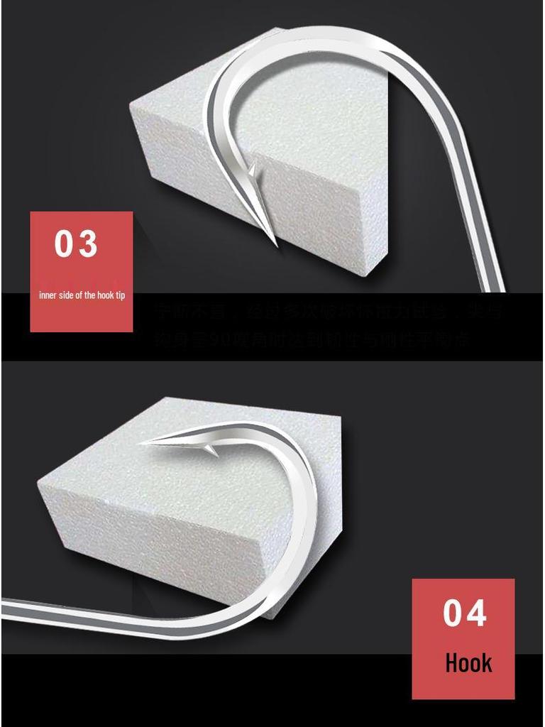 Hand-Tied Black Barbed Leader Line with Double Hooks for Carp and Bream Fishing