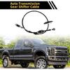 Automatic Transmission Gear Shifter Cable for Jeep Wrangler 2007-2010 Auto Trans Gear Shift Control Lever Cable No.52060164AC/52060164AD Metal Black