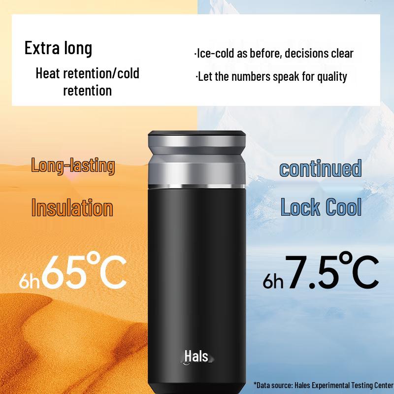 HAERS Stainless Steel Insulated Tea Infuser Travel Mug
