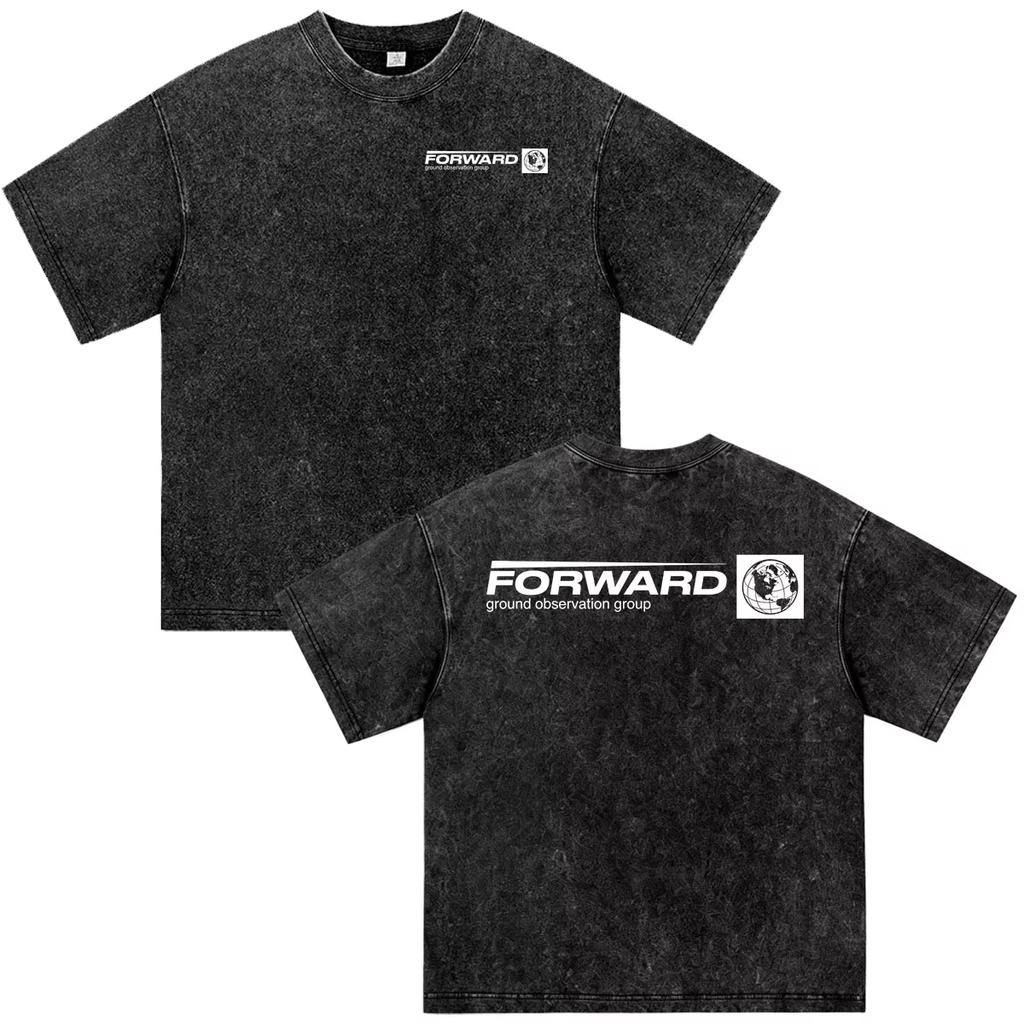 2026 Summer Hot Sale Forward Observations Group FOG Vintage Washed T Shirts Men Women Hip Hop Punk Clothing Streetwear Oversized Tshirt