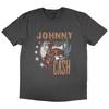 Johnny Cash Unisex T-Shirt: Cowboy (Large)