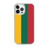 Coque iPhone - iPhone 13 Pro Max - Drapeau Lituanie - Souple - Flerfarget - Vertikal