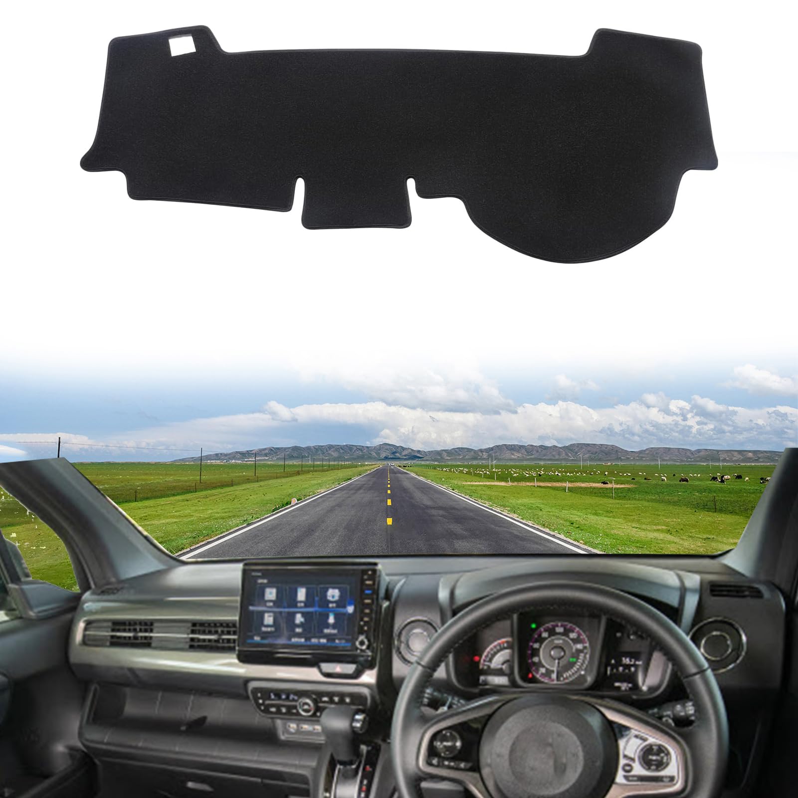 

Коврик на приборную панель Totinkle для Honda, солнцезащитный, термостойкий, из высококачественной замши, авто, искусственная овчина, N-Wagon (2-е поколение) JH3/JH4 (Годы выпуска модели