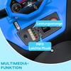 Electric Kids' Quad Bike, Light & Music, Suspension, 5 km/h, 50 Min. Riding Time, for 3-5 Years, Blue