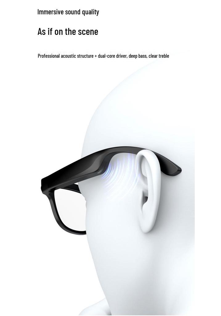 FG03 Smart Glasses: Real-time AI Translation, Voice Control, Image Stabilization, HD Video Recording – Sleek New Model.