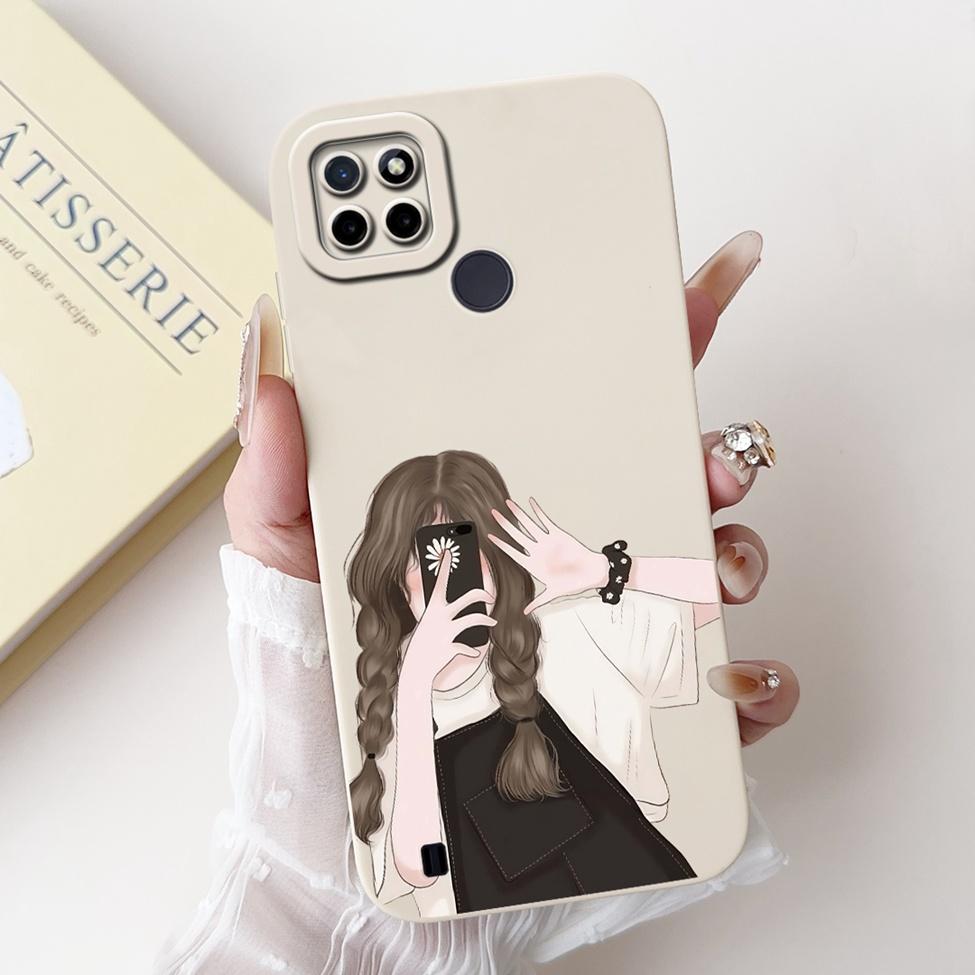 For Realme C21Y RMX3261 RMX3263 C25Y RMX3269 Cover For Realme C21Y Case Cute Cat Funny Cool Fashion Silicone Shockproof Bumper