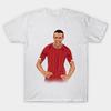Asian Size Men Print T-shirt Joel Matip No-Cut Heat Transfer Print Cotton Tshirt