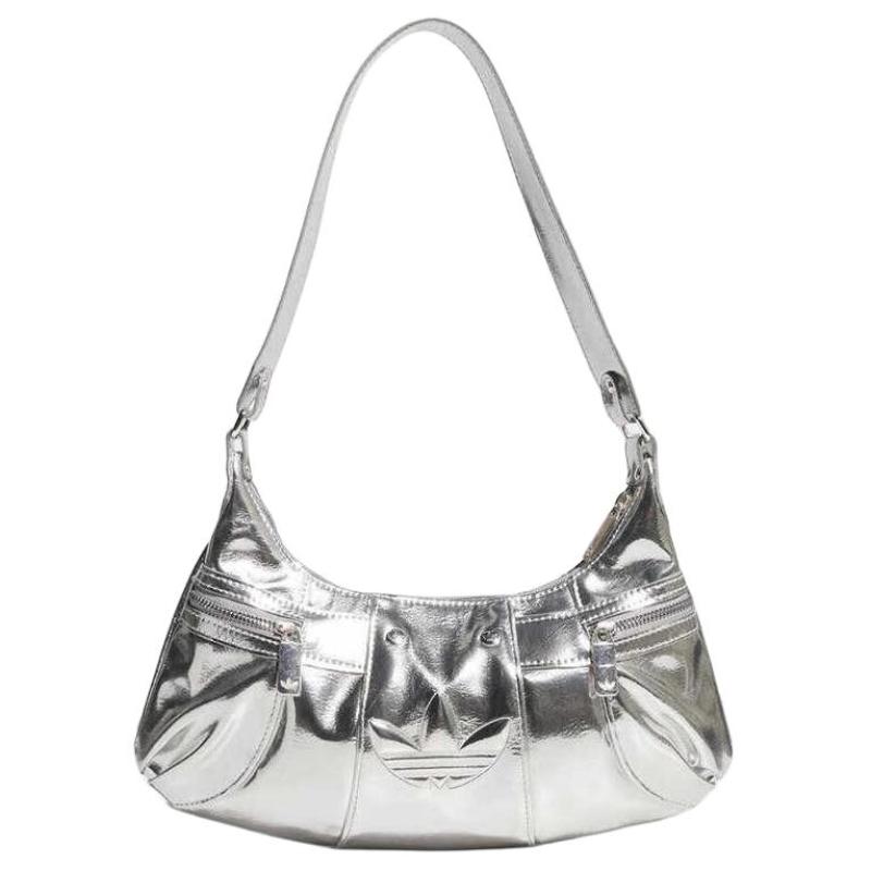 Adidas Oryginalna torebka PU, torba na ramię damska srebrna Adidas KC2771