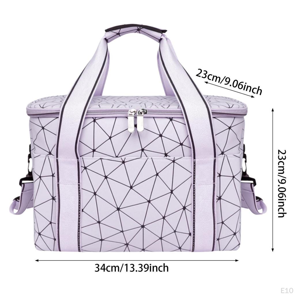Insulated Lunch Bag Large Box Adults Keeps Drinks Cold Reusable Tote Cooling for Business