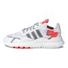 adidas Originals Nite Jogger Fabric Sports Versatile Non-Slip Breathable Low-Top Lifestyle Casual Shoes Unisex Sneaker White Gray Pink FV1310