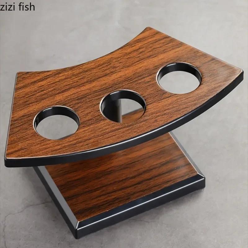 Wood Grain Plastic Dessert Rack Sushi Plate Hand-roll Rack Ice Cream Stands Dim Sum Dish Cake Stands Snack Trays Display Stands