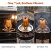 Upright Design Barbecue Tray Stainless Steel Beer Can Chicken Holder  Outdoor Grilling BBQ