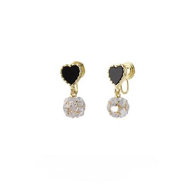 Strass Anhänger Ohne Piercing Ohrringe Mode Luxus Moskito Spule Ohr Clip Schwarz Liebe Ohrringe Weiblichen