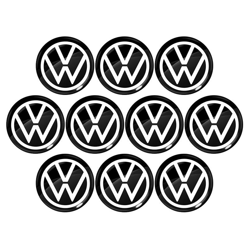 2026 Hot For Volkswagen VW 14mm Car Key Emblem Stickers Auto Control Key Logo Decals For Volkswagen Scirocco POLO Tiguan Passat