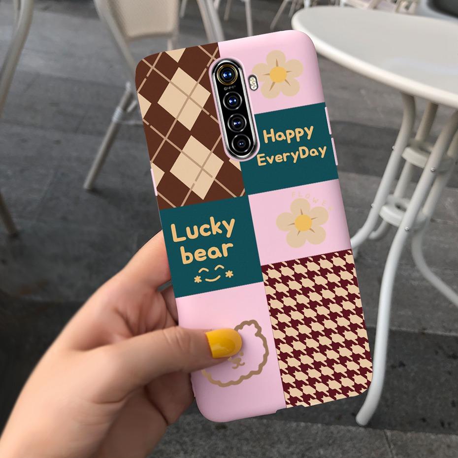 For Realme X2 Pro Phone Case Realme XT X2 Lovely Printing Candy Color Silicone Back Cover For RealmeX2 X 2 Pro XT Soft TPU Coque