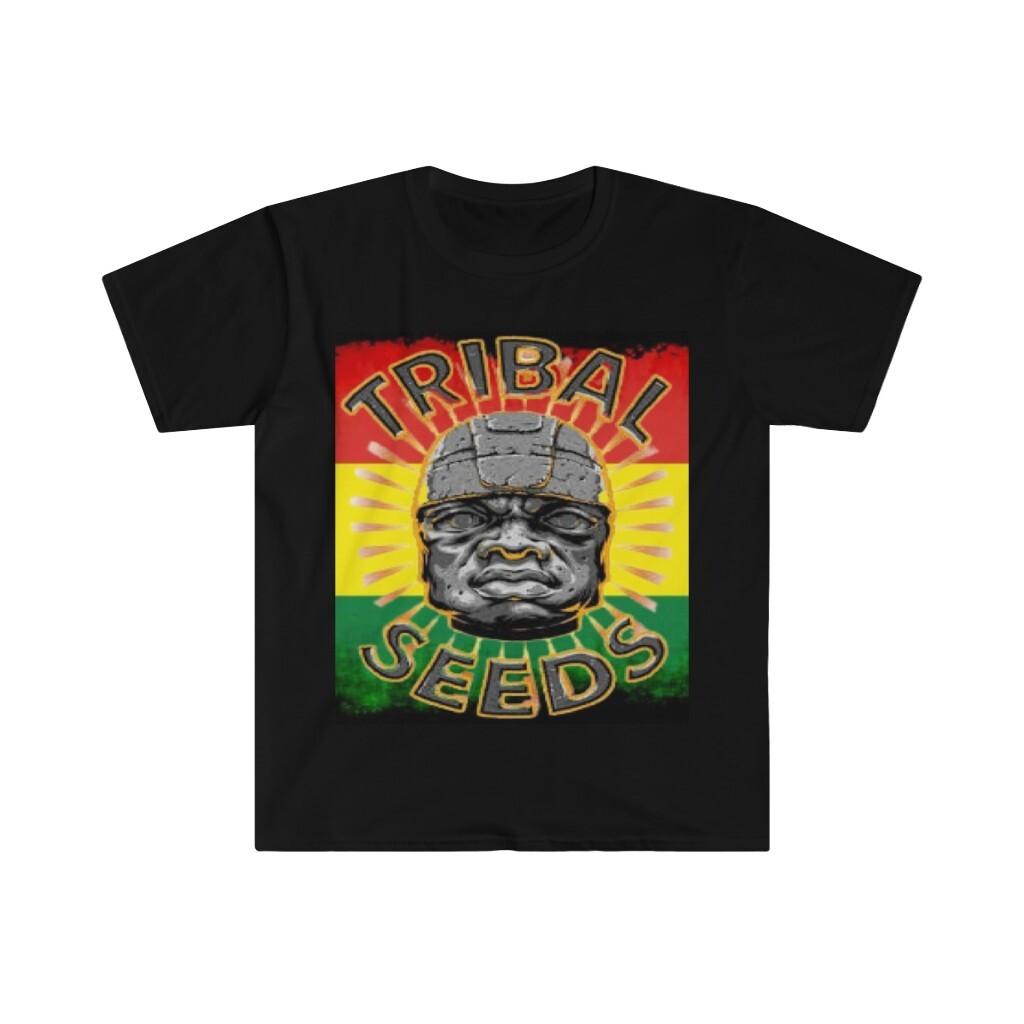 Unisex Soft Cotton 100% Cotton T-shirt Mens Tees Top. Tribal Seeds. Reggae Music Shirt L