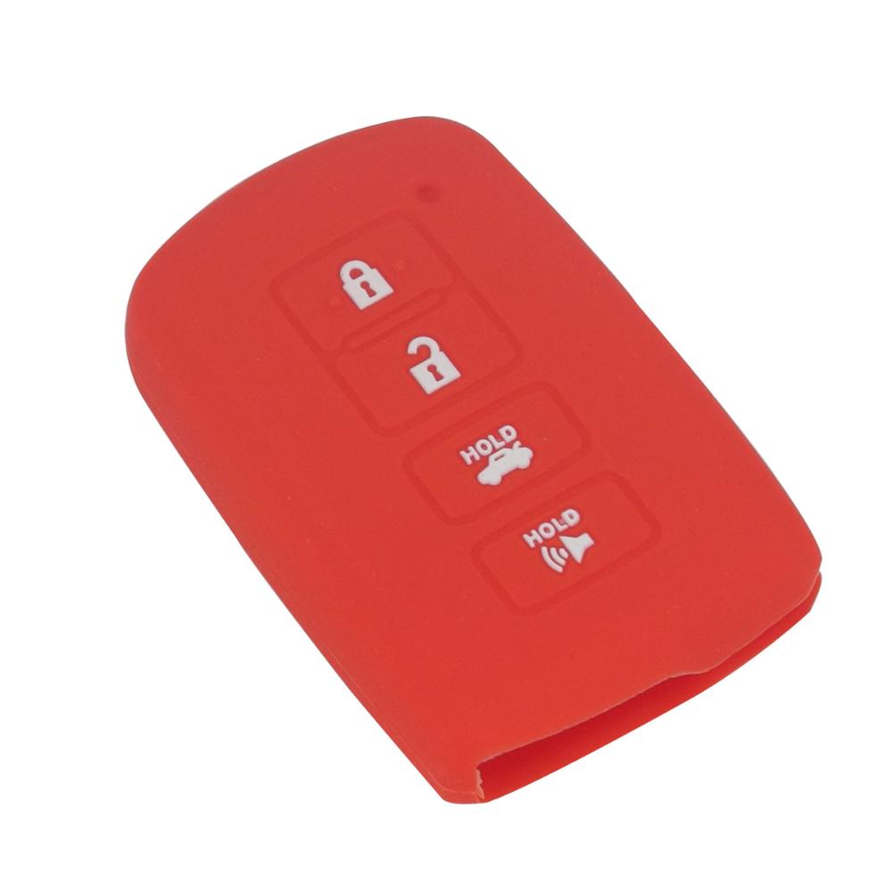 Jingyuqin 4 Buttons Car Silicone Remote Key Cover Case For Toyota Camry Avalon Rav4 Highlander 2012 2013 2014 2015