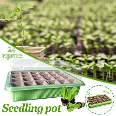 (Nikita) 24 Cells Gardening Mini prodyšná víčka Plastový klíčící box Dětské květináče