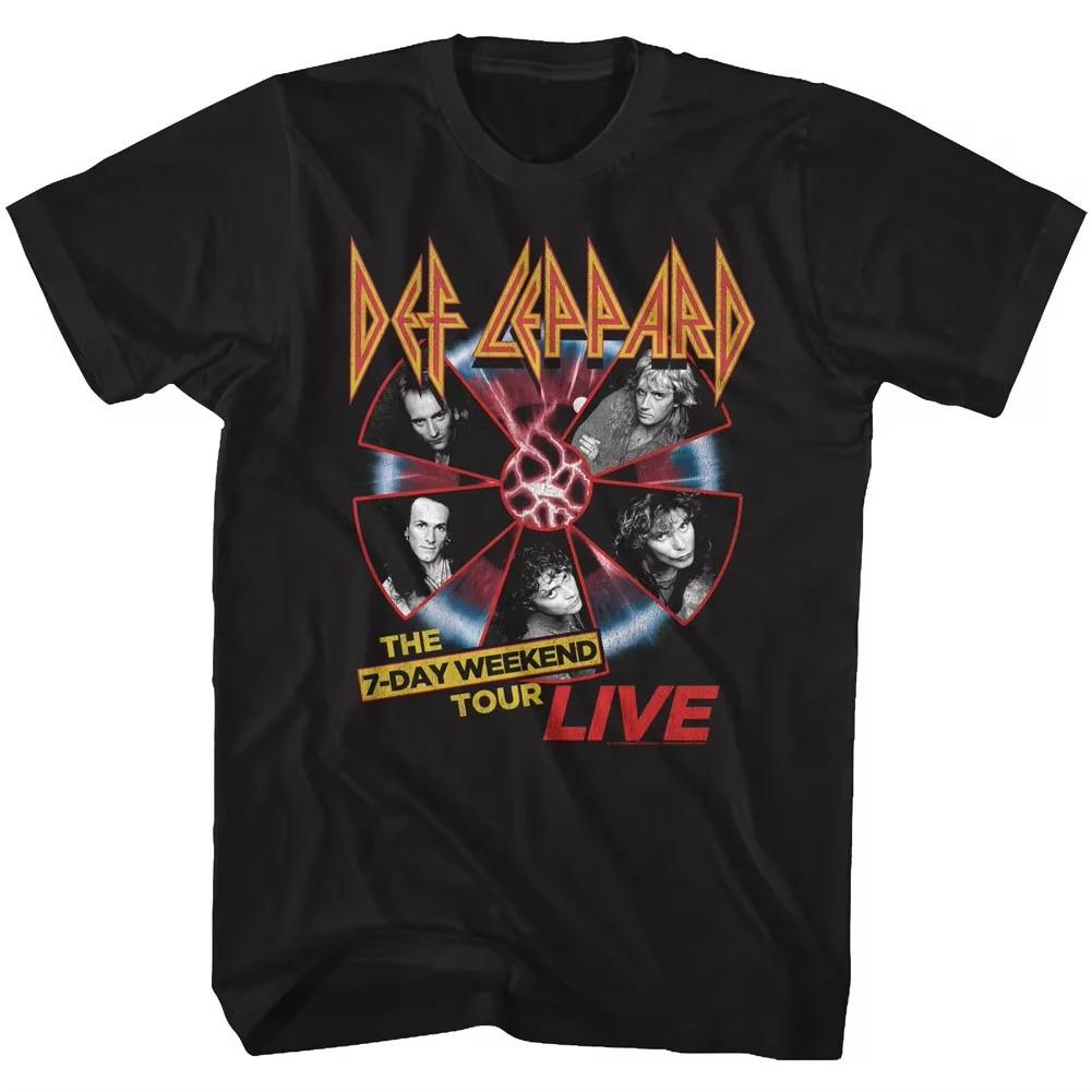 2026 Britische Hard Rock Band Def Leppard Grafikdruck T-Shirt Damen Herren Locker Lässig Oversized Oberteil Rundhals Baumwolle Weich Sommer Neues T-Shirt Kurzarm