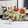 4Pcs Pillowcase Custom Pillow Cover Polyester Linen Fiber Material