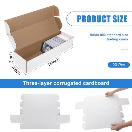 20 Card Storage Boxes, Holds 800 Cards, Collector Boxes, Organizers for Trading Cards, Sports Cards, and Collectible Games