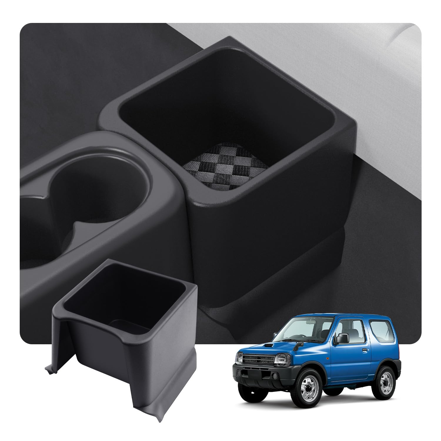 

HUAHAO Rear Console Tray for Suzuki Jimny Console Box Car Storage Small Item Trash Scratch and Stain Jimny jb23 Custom Easy to Clean and Jimny