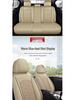 Four Seasons Universal Leather Car Seat Cover - Cool, Breathable & Comfortable, Full Surround Fit for Any Car Model