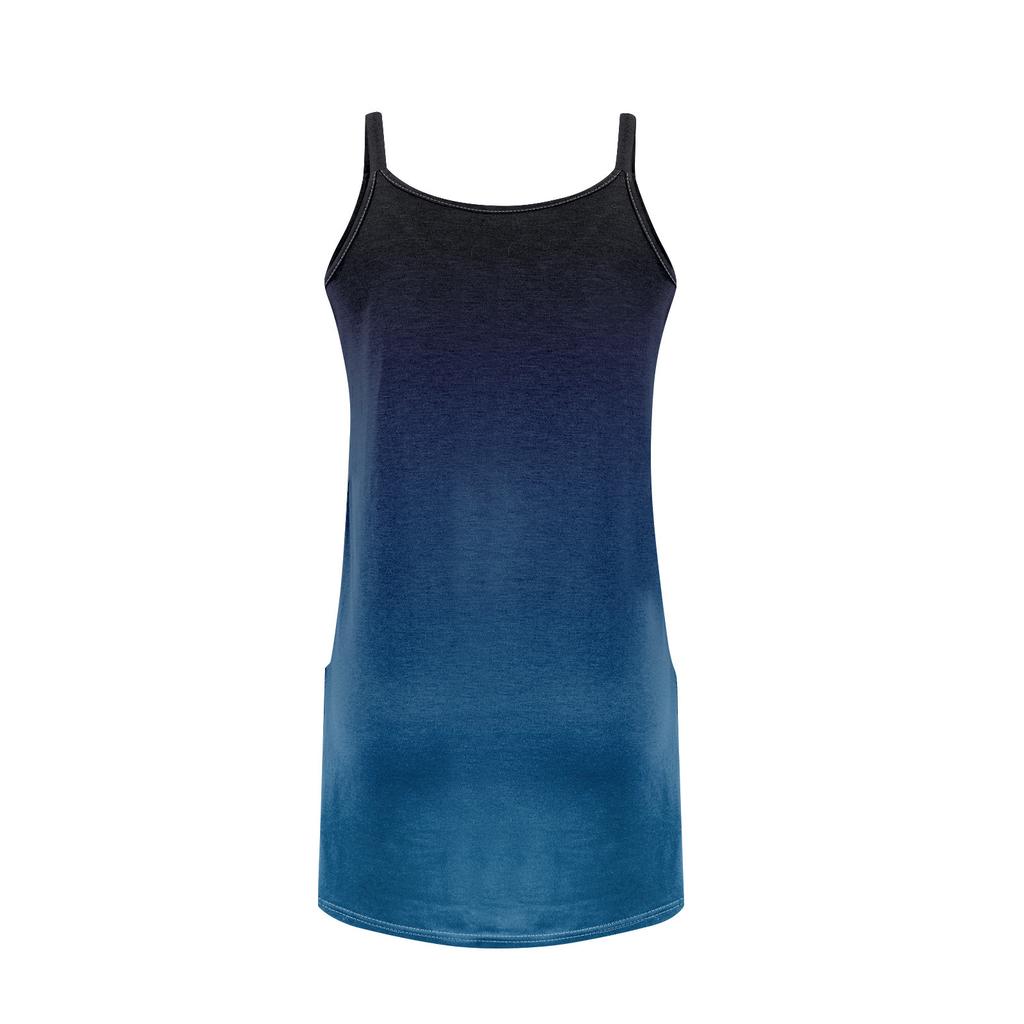 Women's Summer Casual Straps Sundress With Pockets Short Beach Vacation Tank Dresses