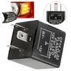 12V 3-PIN Adjustable LED Flasher Relay High-power Running Turn Signal Flashing Relay  Universal  Automotive  Accessories