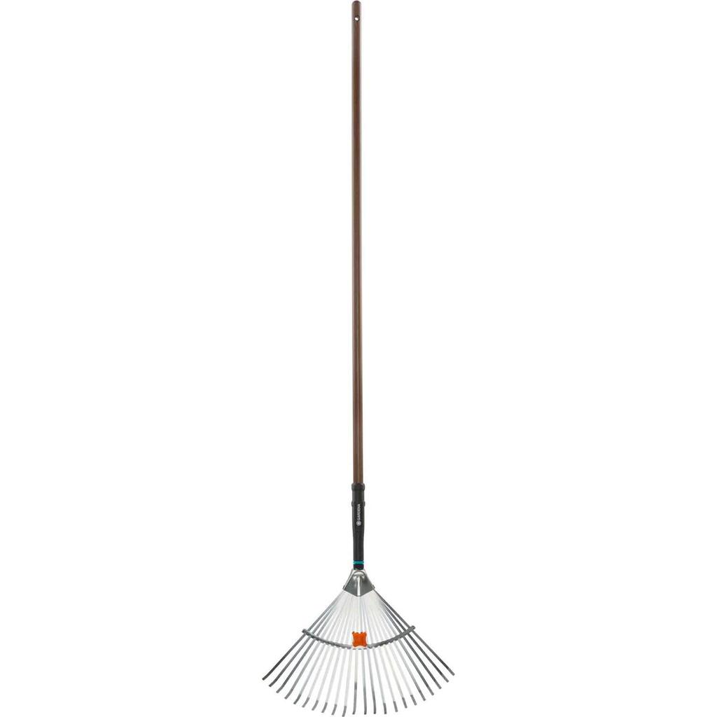 GARDENA NatureLine Lawn Adjustable Claw Width Product Up To 10 Years Rake, Silver, 30-50cm, 17107-20, Warranty