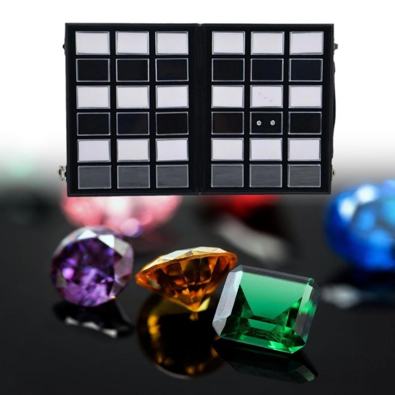 Clear Rectangular Jewelry Box with Handmade Leather Handle Displaying Organizers Suitable for Organizing Rings Bracelets