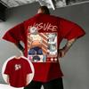 2026 Demon Slayer Mens and Womens Summer Tshirt New Anime Inosuke Printed Harajuku Large Casual Loose Y2K Parent Child Top