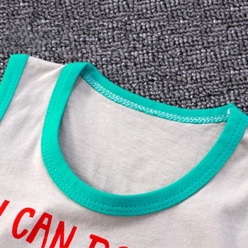 2pcs/set Children Sets Kids Cartoon Vest Suit Summer Sleeveless Tank Tops + Shorts Set Toddler Baby Boys Girls Outfits Clothes