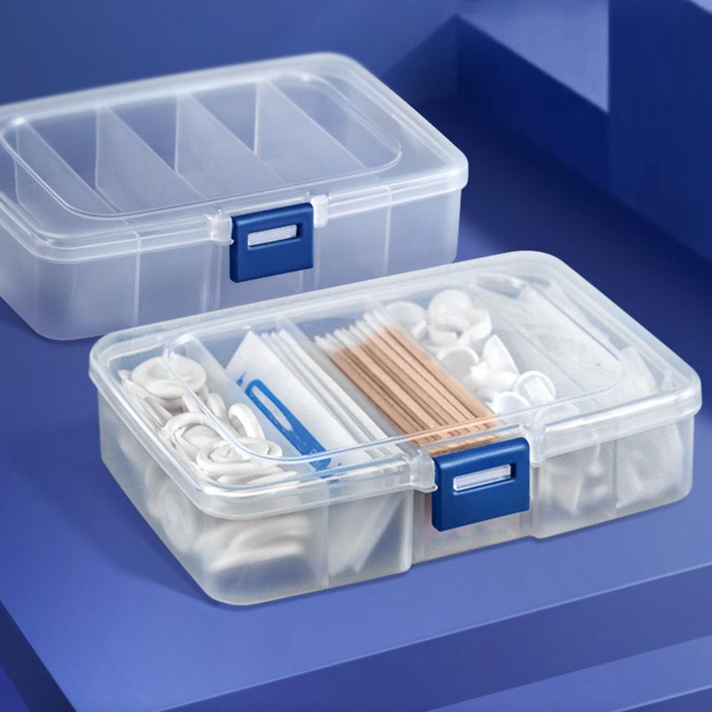 Snap-on Portable Container, Tool Organizer Divided Organizer with 5 Divided Compartments for Hair Accessories and Cosmetics