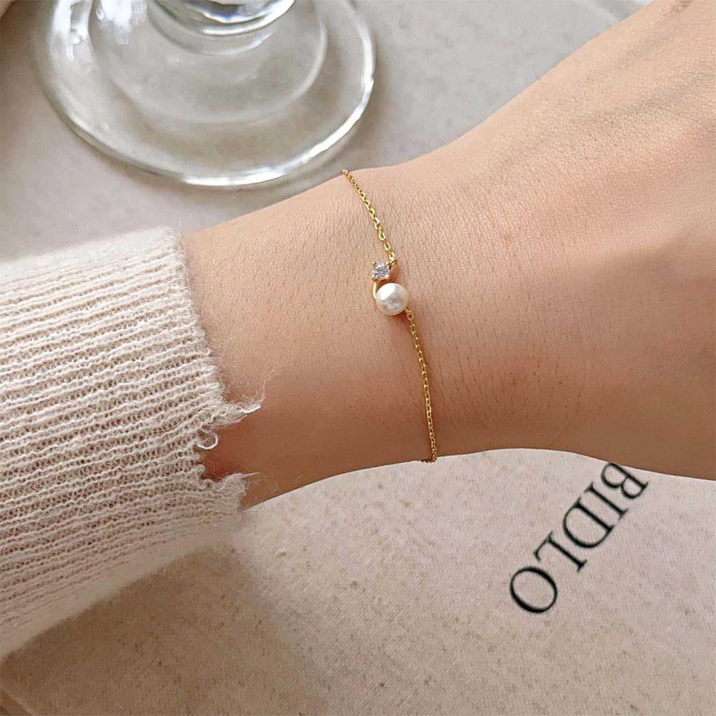 S925 Sterling Silver Pearl Bracelet for Women - 2025 Elegant Design, Light Luxury Jewelry