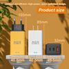120W GaN Wall Charger Fast Charging Multi Port 2 PD 1 USB Adapter Portable for Travel Home Office Use